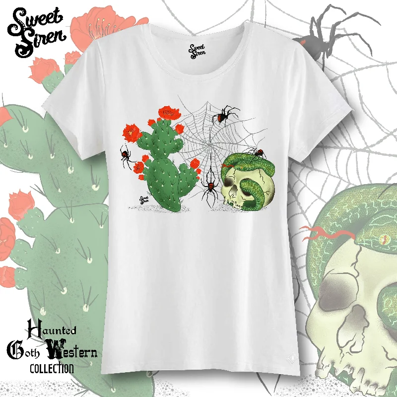 Goth Western Spiderweb - Women's Tee