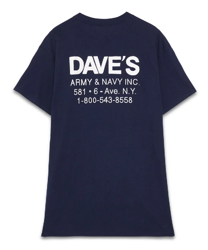 Roy Roger’s X Dave’s New York Collab “Dave’s Army & Navy” Logo T-shirt - Navy