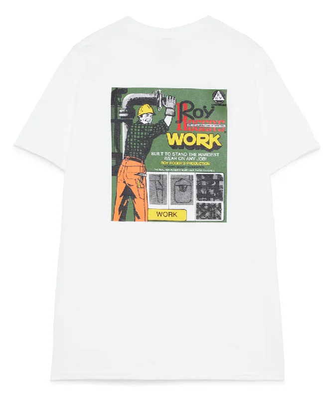 Roy Roger’s X Dave’s New York Collab “RR Worker” Logo T-shirt - White