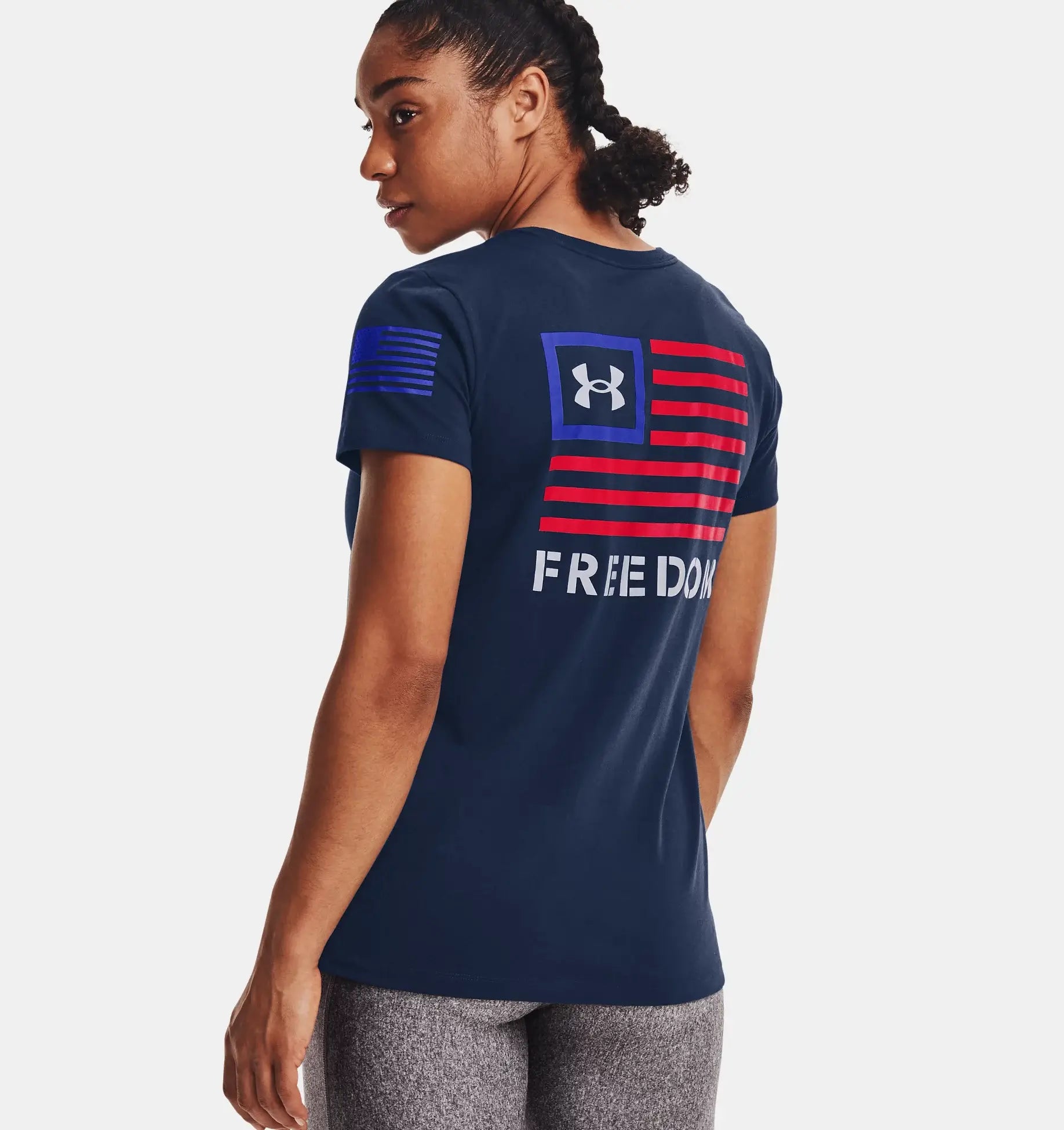 Women's Freedom Banner T-Shirt - Academy/Royal