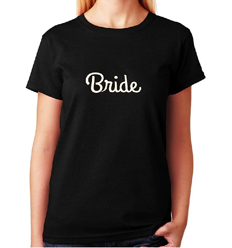 Women's / Unisex T-Shirt with Bride in Glitter