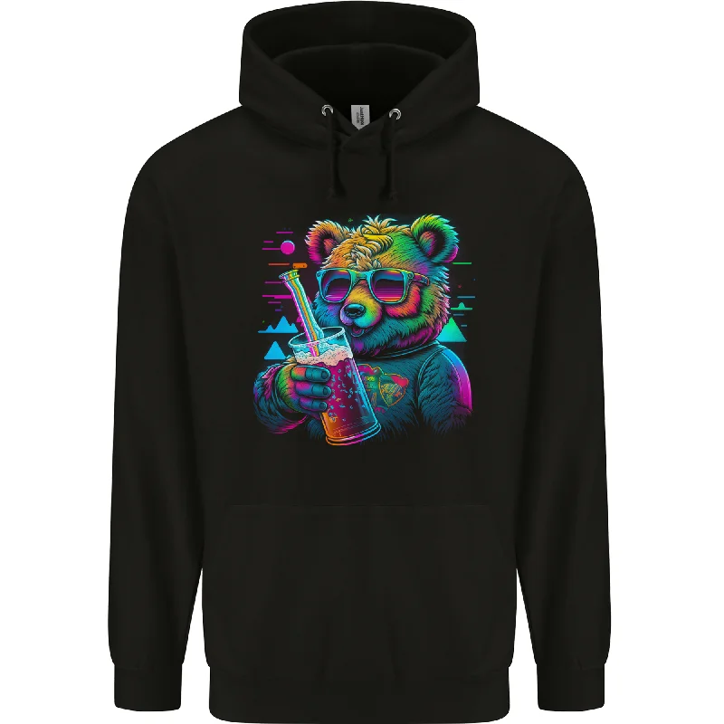 A Cool Bear Mens 80% Cotton Hoodie Hoodie with Contrast Stitching Detailed Premium