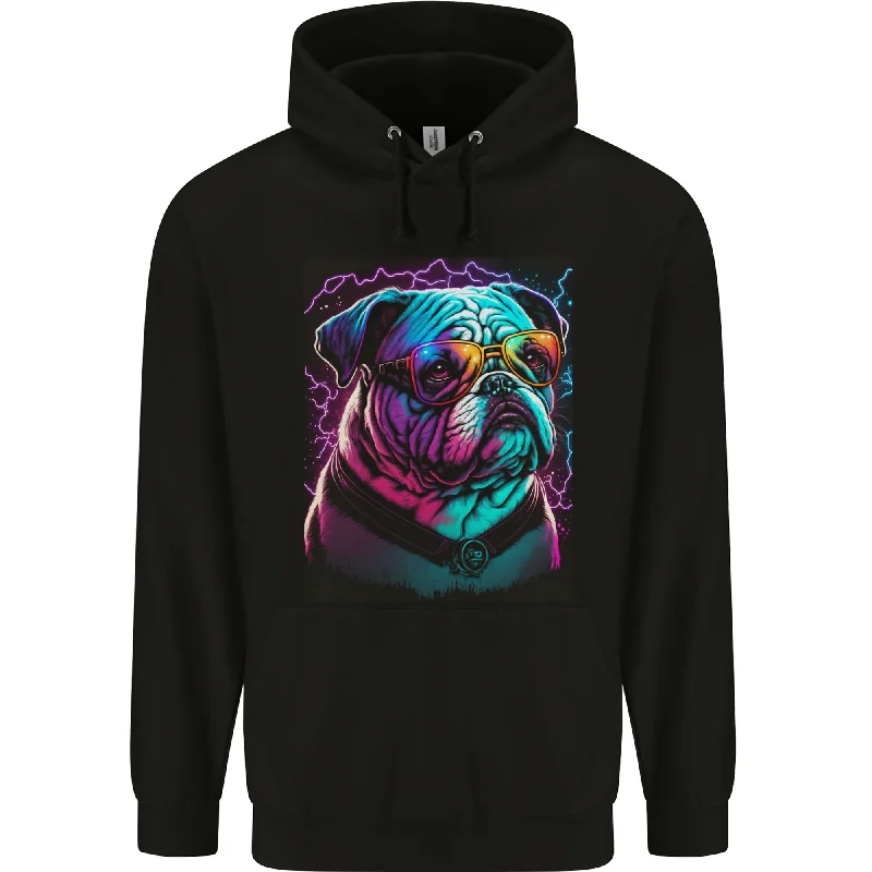 A Cool Bulldog With Glasses Dog Mens 80% Cotton Hoodie Hoodie with Elastic Cuffs Stretchable Comfortable A Cool Bulldog With Glasses Dog Mens 80% Cotton Hoodie Hoodie with Elastic Cuffs Stretchable Comfortable