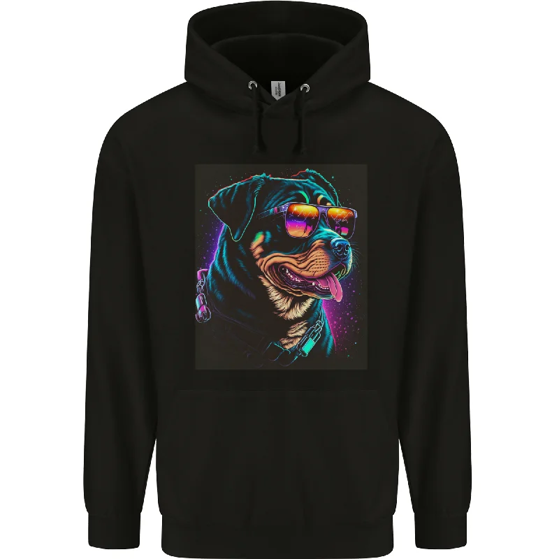 A Cool Rottweiler With Glasses Dog Mens 80% Cotton Hoodie Hoodie with Button Classic Timeless A Cool Rottweiler With Glasses Dog Mens 80% Cotton Hoodie Hoodie with Button Classic Timeless
