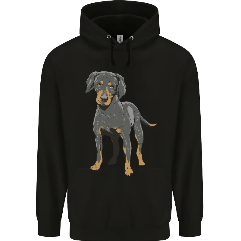 A Coonhound Dog Mens 80% Cotton Hoodie Hoodie with Neon Bright Vibrant