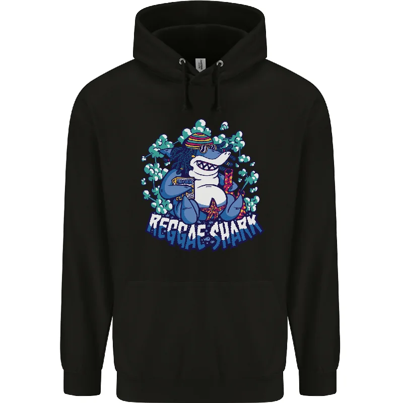 A Reggae Shark Mens 80% Cotton Hoodie