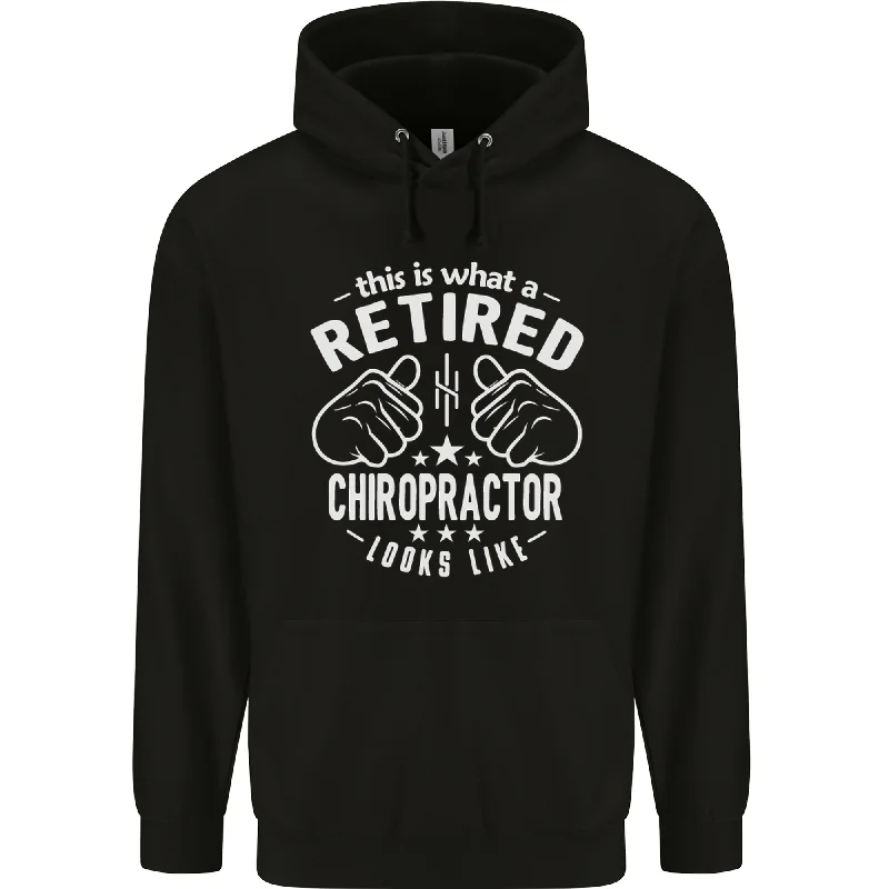 A Retired Chiropractor Looks Like Mens 80% Cotton Hoodie