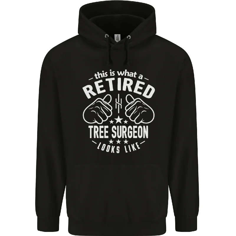 A Retired Tree Surgeon Looks Like Mens 80% Cotton Hoodie