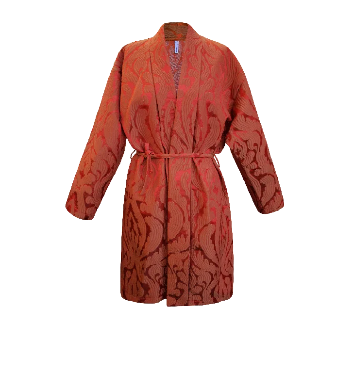 Brocade Jacket Saga Collared Jacket Crew Neck Jacket Turtle Neck Jacket