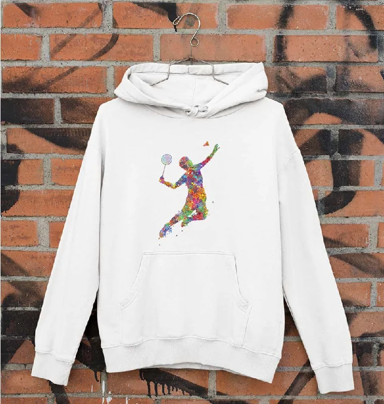 Badminton Unisex Hoodie for Men/Women Hoodie with Oversized Fit Loose Comfortable