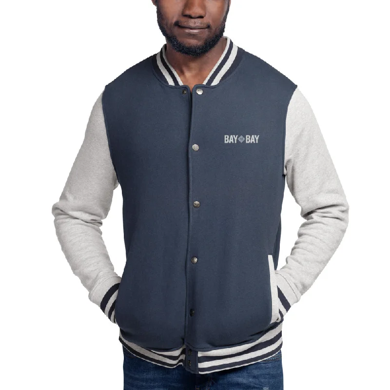 Bay to Bay Embroidered Bomber Jacket Collared Jacket Crew Neck Jacket Turtle Neck Jacket Bay to Bay Embroidered Bomber Jacket Collared Jacket Crew Neck Jacket Turtle Neck Jacket