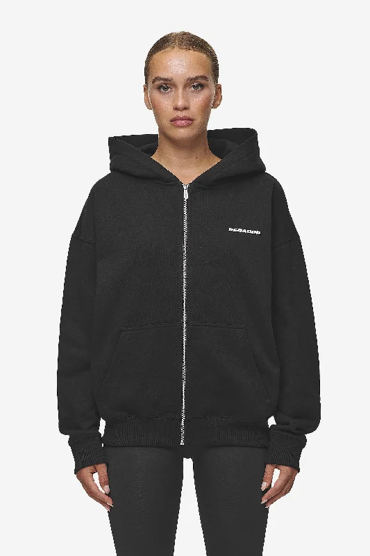 Clarita Oversized Sweat Jacket Black White Gum Denim Fabric Leather Fabric Suede Fabric Clarita Oversized Sweat Jacket Black White Gum Denim Fabric Leather Fabric Suede Fabric