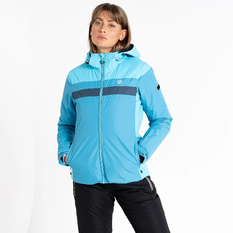 Dare2b Ladies Rapport Ski Jacket-CAPRI BLUE Mesh Jacket Canvas Jacket Denim Jacket