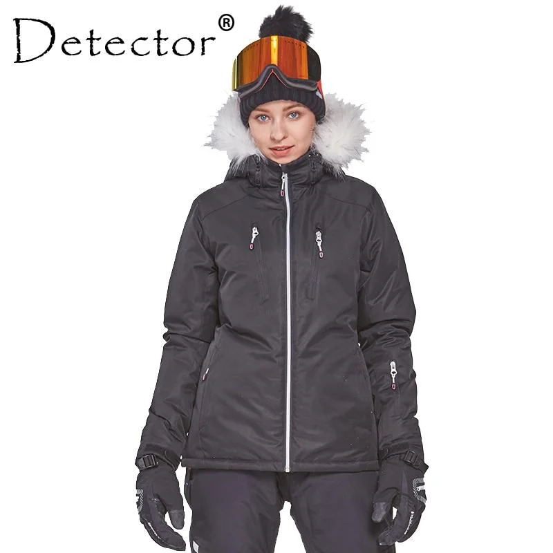 DETECTOR Womens Water / Snow Proof Ski Jacket Bomber Jacket Anorak Windbreaker