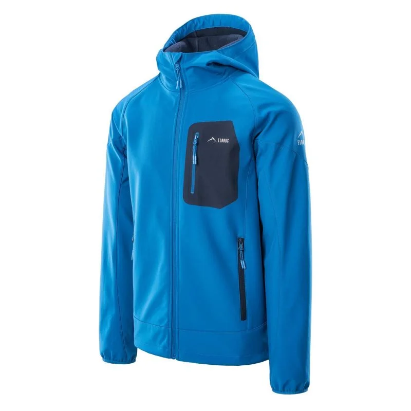 Elbrus Sete Womens Jacket - Black/Blue Anorak Shell Jacket Lightweight Jacket