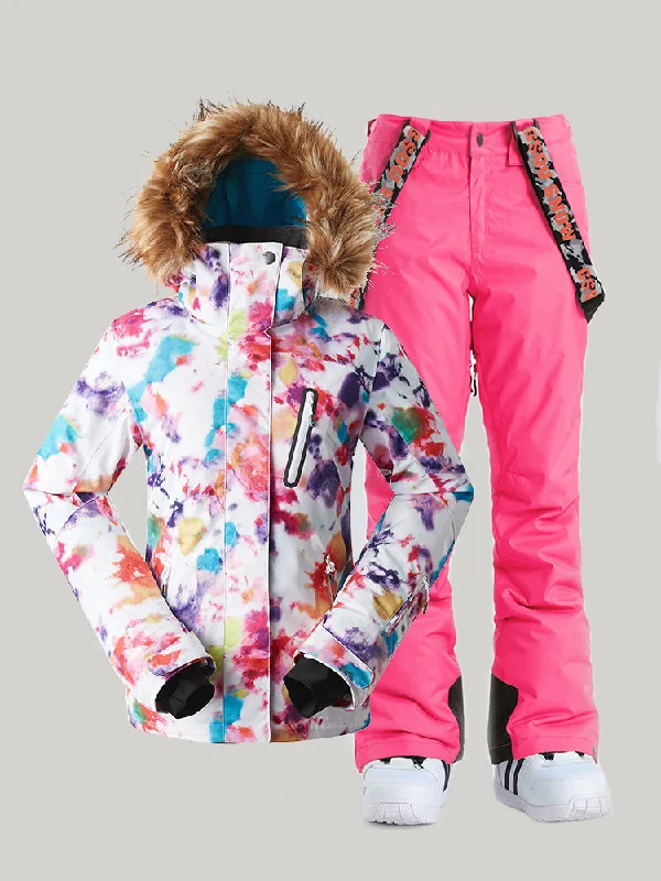 Gsou Snow Women's Camo Ski Suit Snowboard Jacket And Pants Set Trench Coat Raincoat Waterproof Jacket Gsou Snow Women's Camo Ski Suit Snowboard Jacket And Pants Set Trench Coat Raincoat Waterproof Jacket