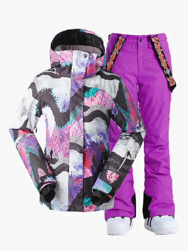 Ski Suits For Women Waterproof Snowboard Jacket Pants Sets Fleece Jacket Down Jacket Feather Jacket