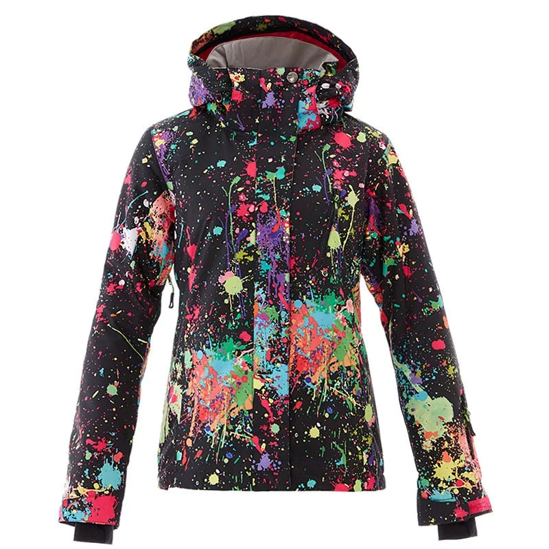 GSOU SNOW Womens Skiing Jacket - Waterproof / Windproof Corduroy Jacket Velvet Jacket Brocade Jacket GSOU SNOW Womens Skiing Jacket - Waterproof / Windproof Corduroy Jacket Velvet Jacket Brocade Jacket