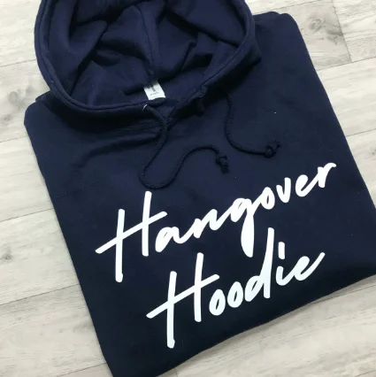 Hangover Hoodie Hoodie with Ribbed Hem Stretchable Secure