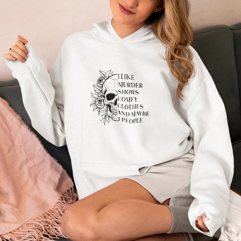 Women White Hoodie Like Murder Shows Hoodie Sweatshirt Pullover