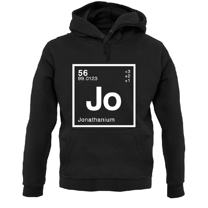 Jonathan - Periodic Element Unisex Hoodie Hoodie with Print Artistic Unique