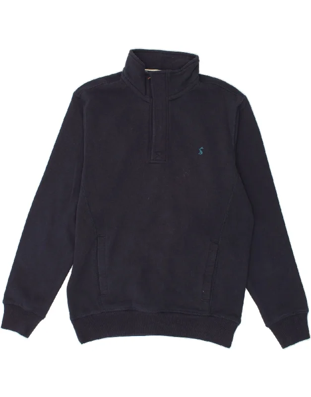 JOULES Mens Zip Neck Sweatshirt Jumper Medium Navy Blue Cotton Hoodie Crop Top Short Trendy JOULES Mens Zip Neck Sweatshirt Jumper Medium Navy Blue Cotton Hoodie Crop Top Short Trendy