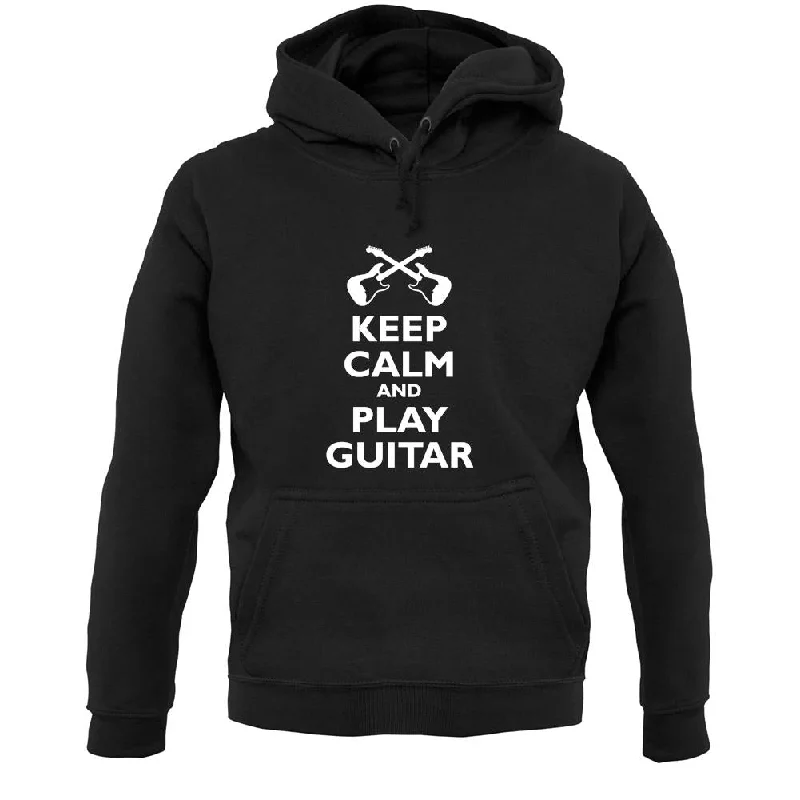 Keep Calm And Play Guitar Unisex Hoodie Hoodie with Gradient Ombre Colorful