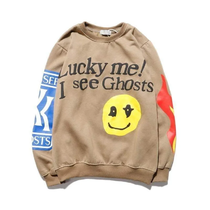 KIDS SEE GHOSTS Lucky Me I See Ghosts Sweatshirts