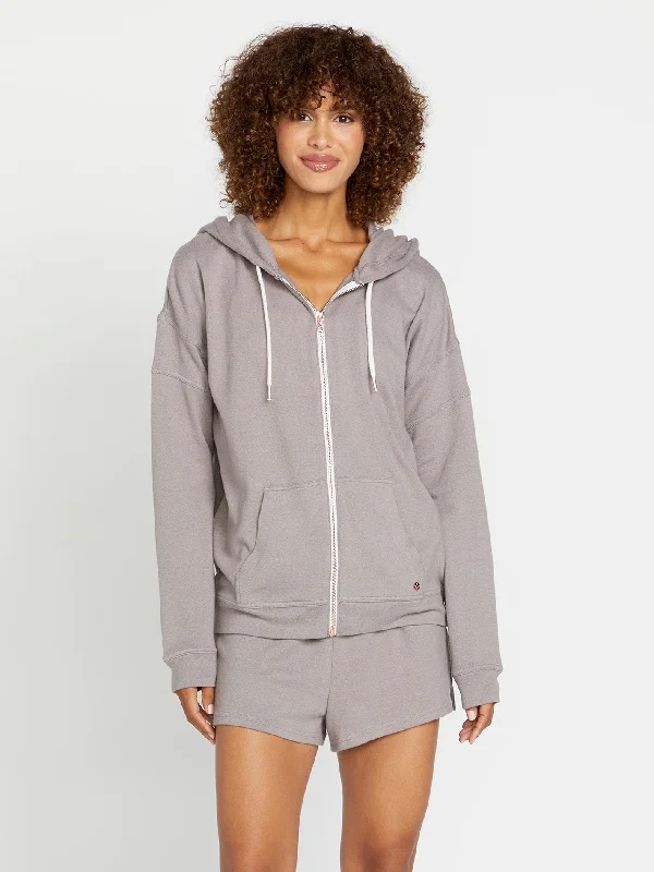 Lived in Lounge Zip Jacket - Daze Grey Chenille Fabric Brocade Fabric Lace Fabric