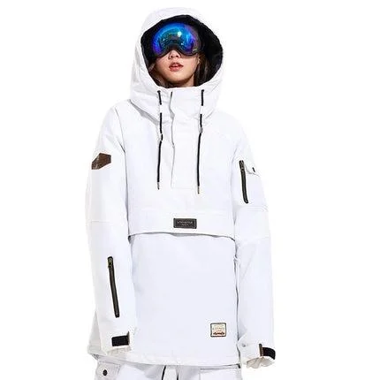 LTVT Womens White Ski Jacket / Pants Front Pockets Side Pockets Patch Pockets