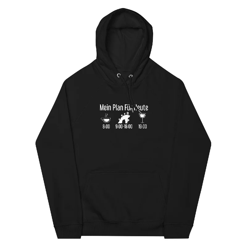 Mein Plan Für Heute 1 - Unisex Premium Organic Hoodie