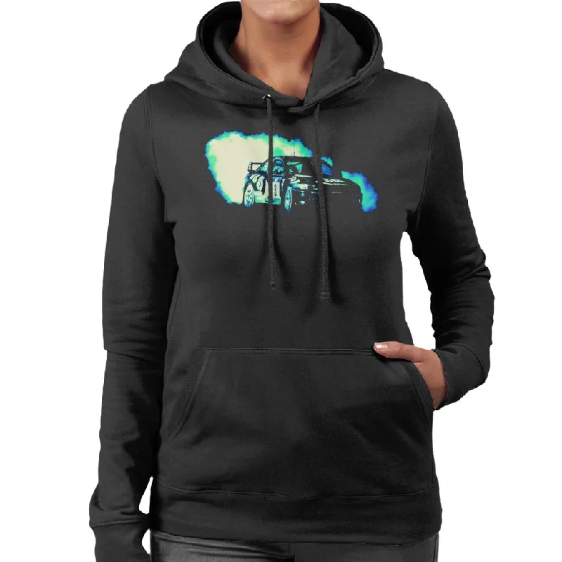 Motorsport Images 1998 WRC Subaru Impreza Women's Hooded Sweatshirt Hoodie with Belted Waist Structured Tailored Motorsport Images 1998 WRC Subaru Impreza Women's Hooded Sweatshirt Hoodie with Belted Waist Structured Tailored