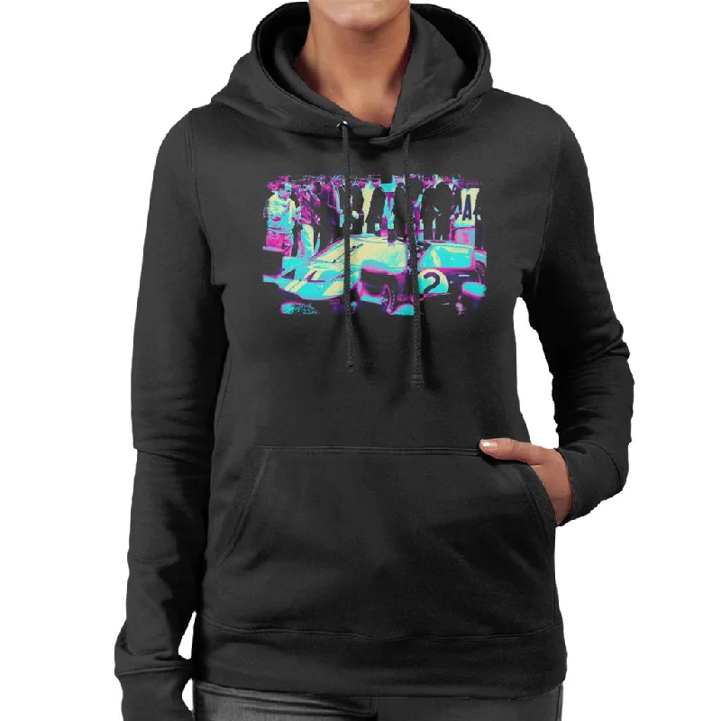Motorsport Images Chris Amon Waves Ford Mk II Women's Hooded Sweatshirt Hoodie with Cuffed Sleeves Snug Secure Motorsport Images Chris Amon Waves Ford Mk II Women's Hooded Sweatshirt Hoodie with Cuffed Sleeves Snug Secure