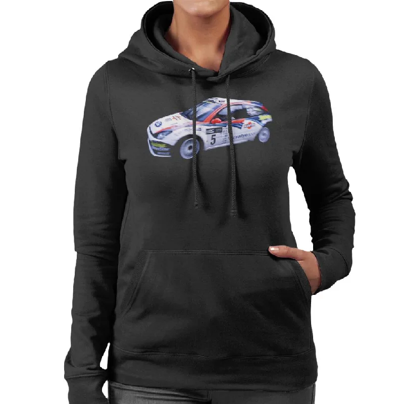 Motorsport Images Ford Focus RS WRC Women's Hooded Sweatshirt Hoodie with Pattern Geometric Abstract Motorsport Images Ford Focus RS WRC Women's Hooded Sweatshirt Hoodie with Pattern Geometric Abstract