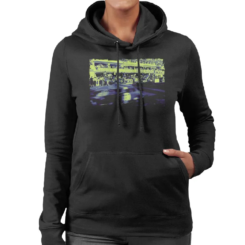 Motorsport Images Ignazio Giunti ASA RB 613 pitstop Women's Hooded Sweatshirt Hoodie with Hem Elastic Stretchable Comfortable Motorsport Images Ignazio Giunti ASA RB 613 pitstop Women's Hooded Sweatshirt Hoodie with Hem Elastic Stretchable Comfortable