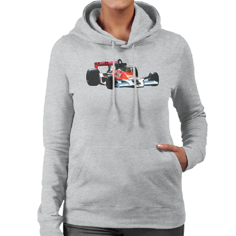 Motorsport Images James Hunt McLaren M26 1977 Women's Hooded Sweatshirt Hoodie with Logo Branding Identity Motorsport Images James Hunt McLaren M26 1977 Women's Hooded Sweatshirt Hoodie with Logo Branding Identity