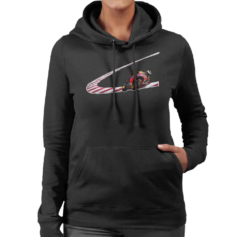 Motorsport Images Jorge Lorenzo Low Turn Women's Hooded Sweatshirt Hoodie with Camouflage Military Edgy Motorsport Images Jorge Lorenzo Low Turn Women's Hooded Sweatshirt Hoodie with Camouflage Military Edgy