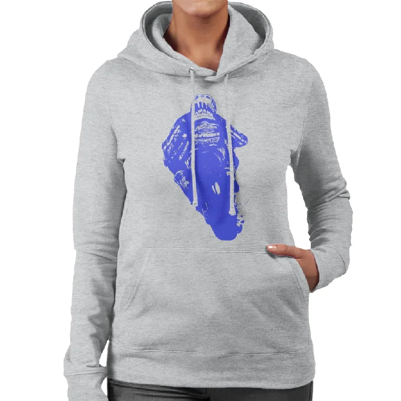 Motorsport Images Maverick Vinales Women's Hooded Sweatshirt Hoodie with Rhinestones Sparkly Elegant Motorsport Images Maverick Vinales Women's Hooded Sweatshirt Hoodie with Rhinestones Sparkly Elegant