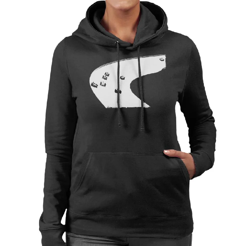 Motorsport Images Monza 500 Miles 1958 Women's Hooded Sweatshirt Hoodie with Rolled Sleeves Casual Relaxed