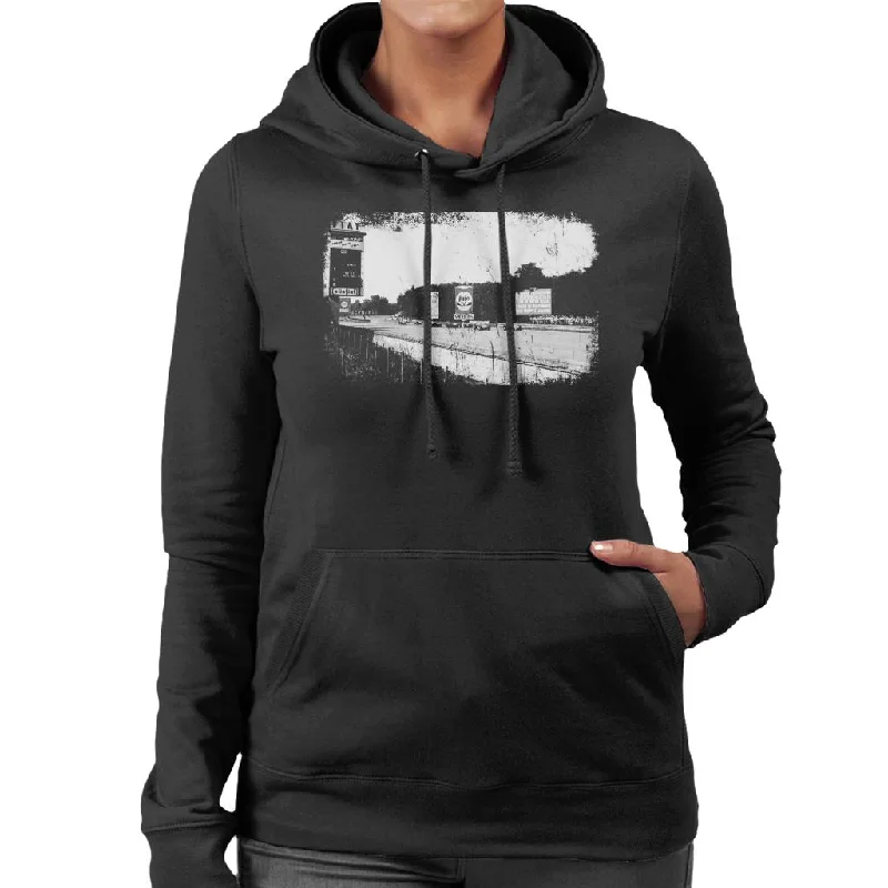 Motorsport Images Monzanapolis 1957 Women's Hooded Sweatshirt Hoodie with Pattern Geometric Abstract Motorsport Images Monzanapolis 1957 Women's Hooded Sweatshirt Hoodie with Pattern Geometric Abstract