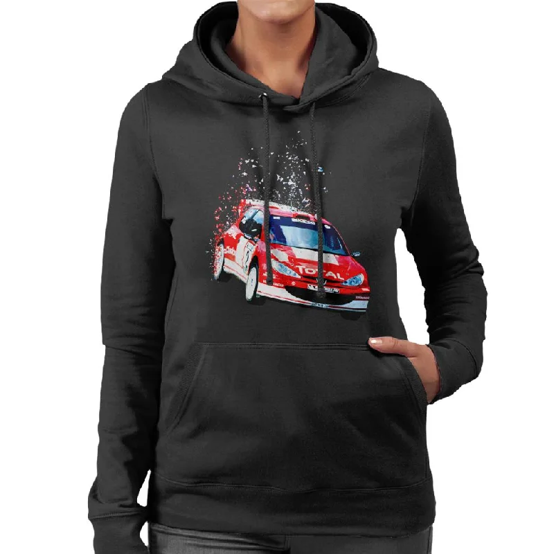 Motorsport Images Peugeot 206 WRC Fade Women's Hooded Sweatshirt Hoodie Sweatshirt Pullover Motorsport Images Peugeot 206 WRC Fade Women's Hooded Sweatshirt Hoodie Sweatshirt Pullover