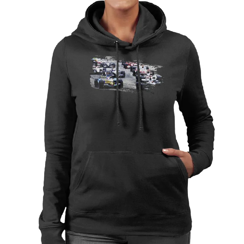 Motorsport Images San Marino GP 2005 Starting Shot Women's Hooded Sweatshirt Hoodie Sweatshirt Pullover Motorsport Images San Marino GP 2005 Starting Shot Women's Hooded Sweatshirt Hoodie Sweatshirt Pullover