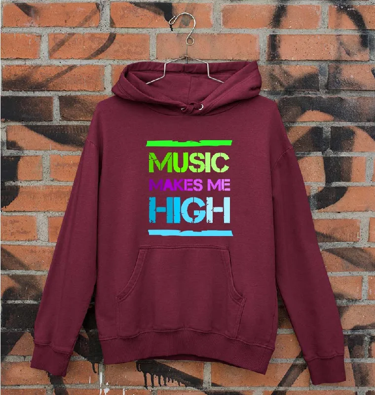 Music Makes me High Unisex Hoodie for Men/Women Oversized Hoodie Comfort Casual