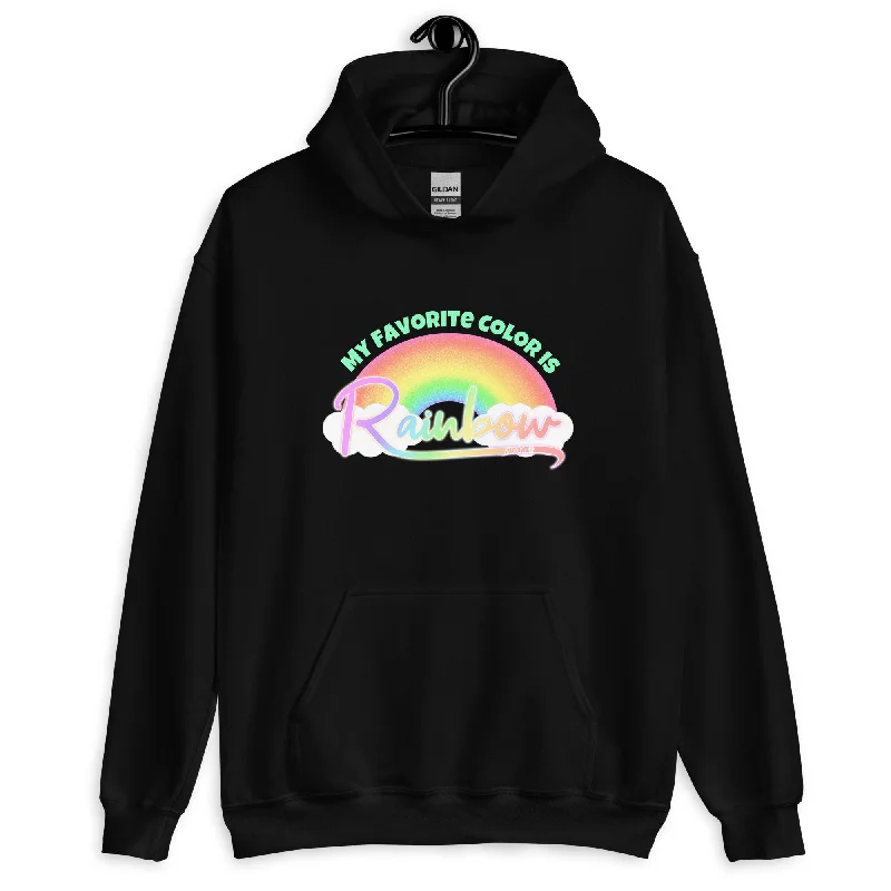 My Favorite Color is Rainbow Unisex Hoodie