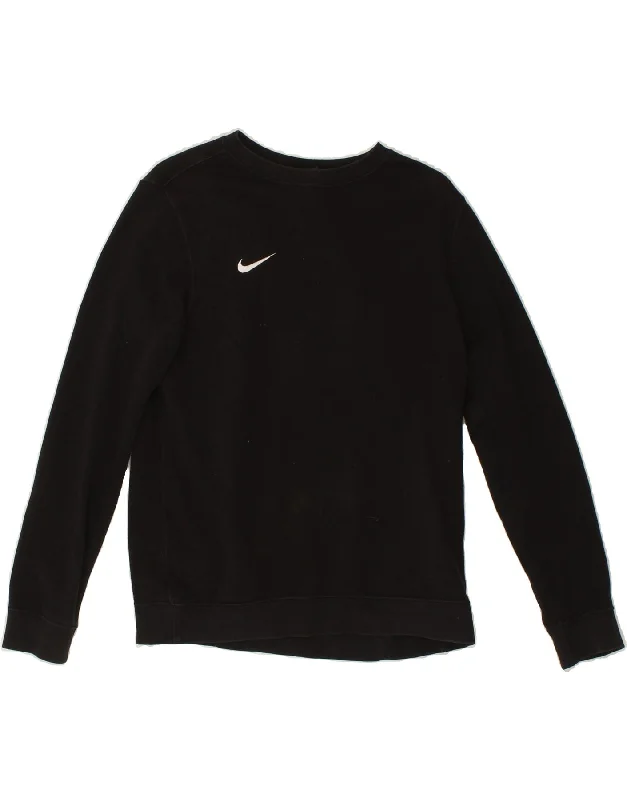 NIKE Womens Sweatshirt Jumper UK 18 XL Black Cotton