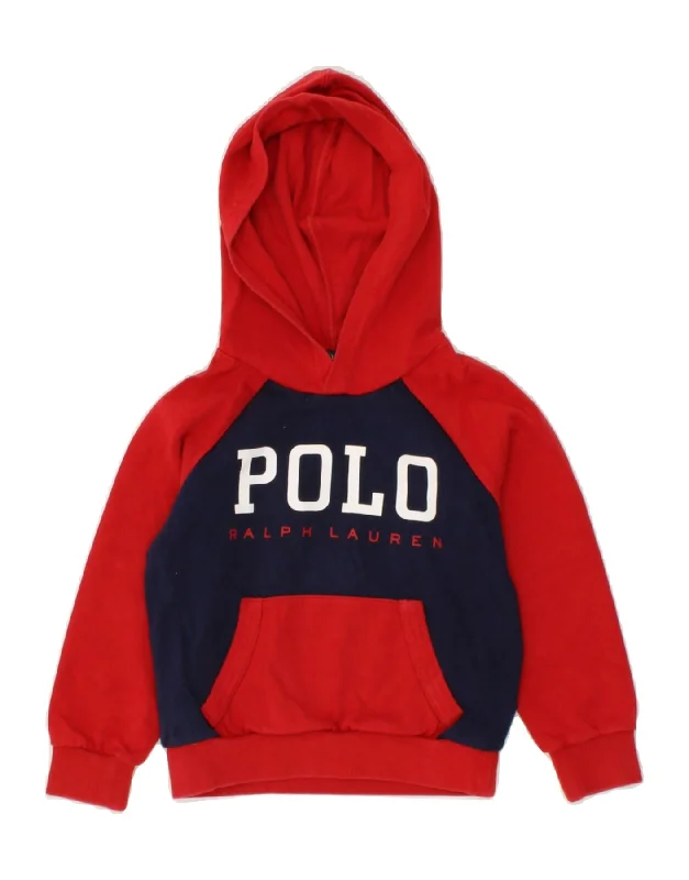 POLO RALPH LAUREN Boys Graphic Hoodie Jumper 3-4 Years Red Colourblock Hoodie with Metallic Shiny Futuristic POLO RALPH LAUREN Boys Graphic Hoodie Jumper 3-4 Years Red Colourblock Hoodie with Metallic Shiny Futuristic