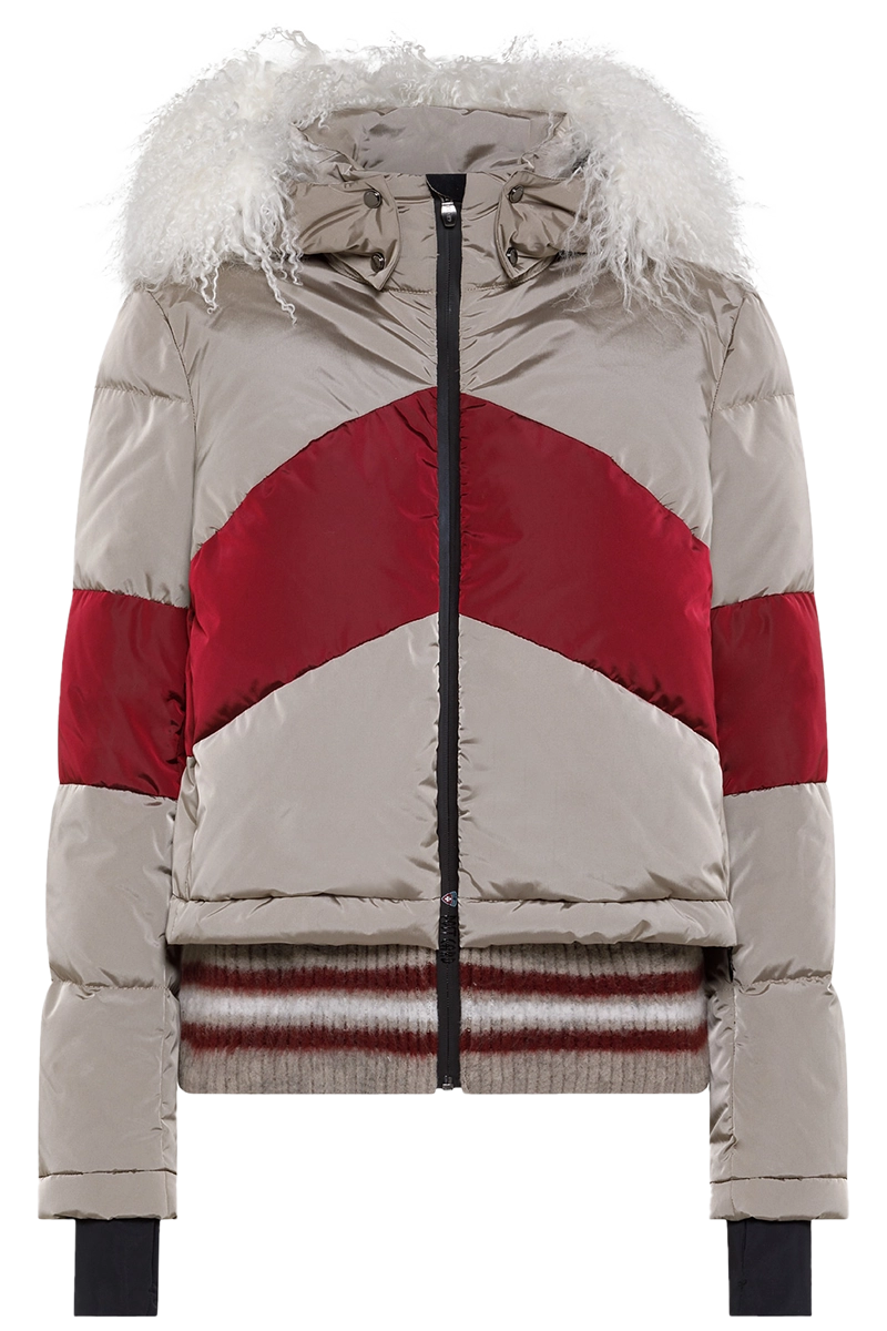 Innsbruck Down Ski Jacket Faux Fur Fabric Real Fur Fabric Shearling Fabric