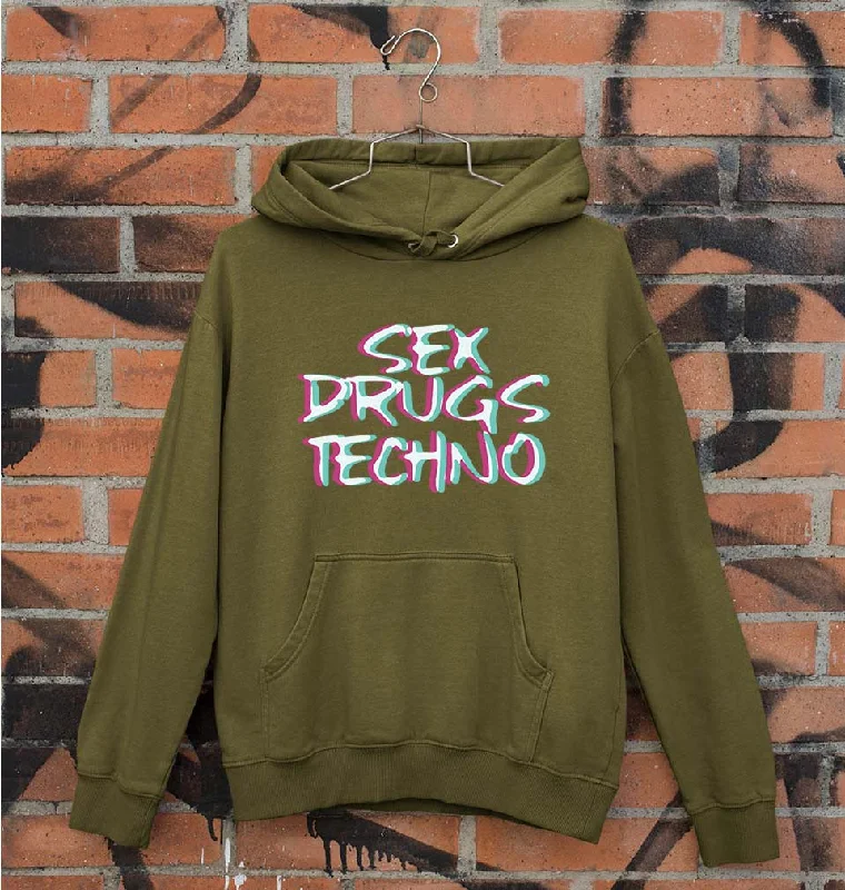 Sex Drugs Techno Unisex Hoodie for Men/Women