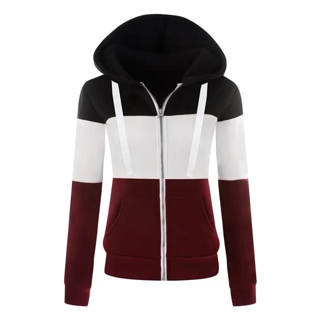 Sweatshirts Zipper Pocket Hoodies Hoodie with Rhinestones Sparkly Elegant