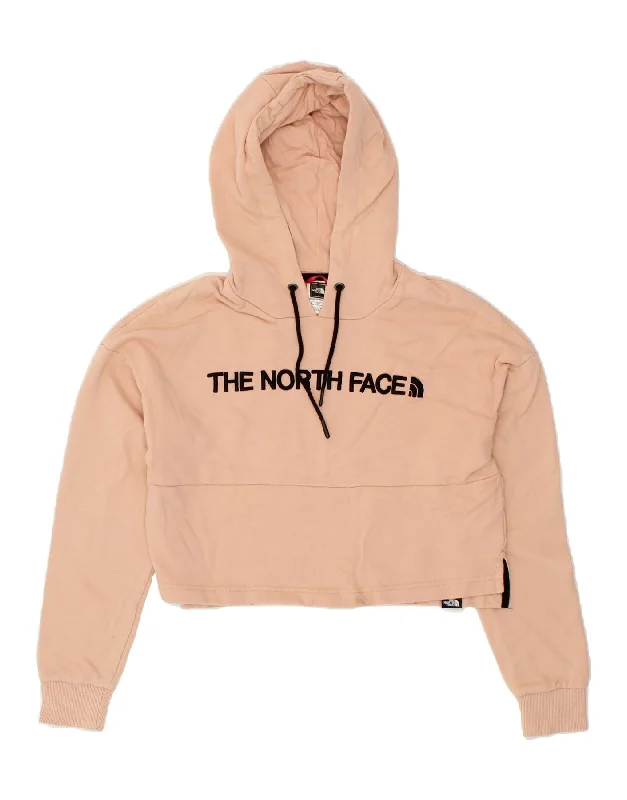 THE NORTH FACE Womens Crop Graphic Hoodie Jumper UK 10 Small Beige Hoodie with Crew Neck Simple Timeless THE NORTH FACE Womens Crop Graphic Hoodie Jumper UK 10 Small Beige Hoodie with Crew Neck Simple Timeless